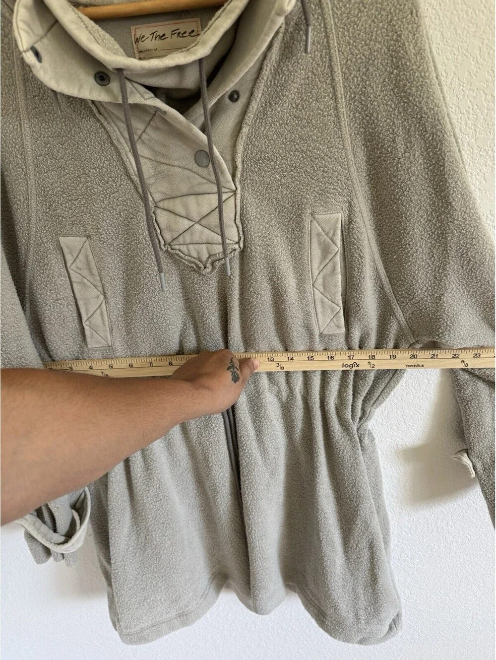 Free People x We The Free Sadie Surplus Slouchy Longline Knit Jacket Size Small
